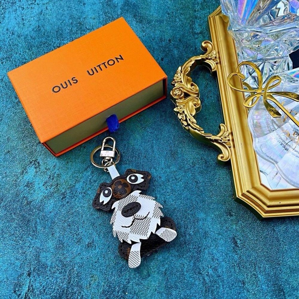 Louis Vuitton Black and White Dog Charm💕💕💕